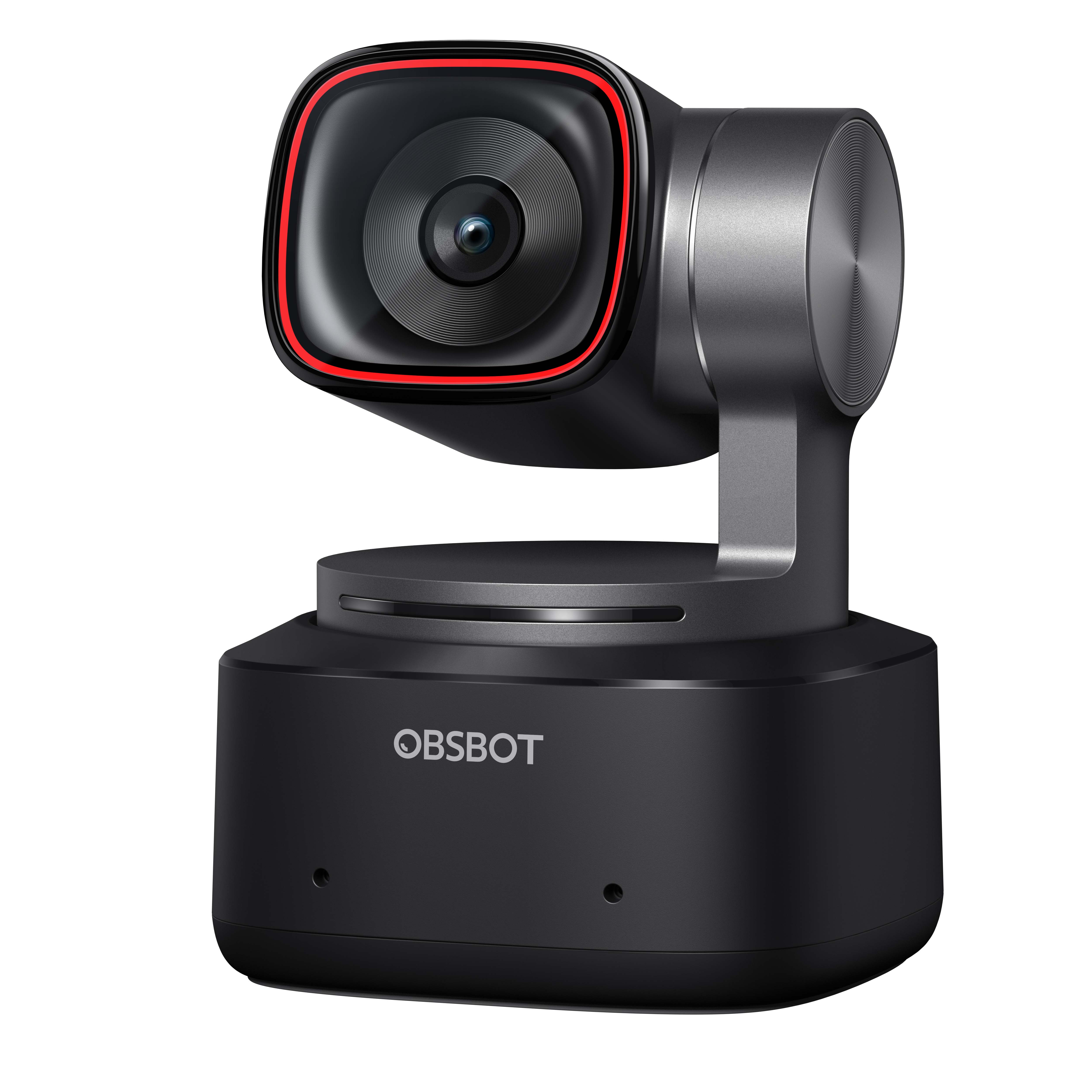 obsbot tiny 2 webcam in a white backround