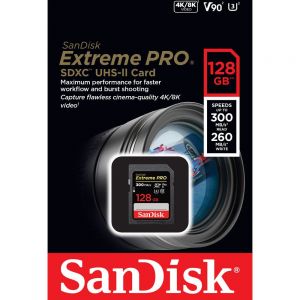 SanDisk 128GB Extreme PRO UHS-II SDXC Memory Card(SDSDXDK-128G-GN4IN)