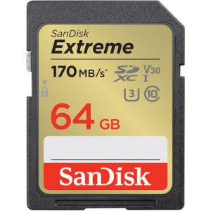 SanDisk 64GB Extreme UHS-I SDXC Memory Card(SDSDXV2-064G-GNCIN)