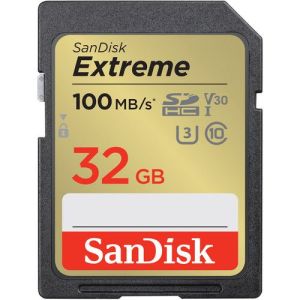 SanDisk 32GB Extreme UHS-I SDHC Memory Card (SDSDXVT-032G-GNCIN)