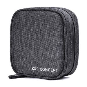 K&F Concept Camera Lens Filter Pouch Case, 4-Pocket Filter Carry Case, for 37mm-95mm Filters KF13.137