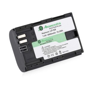 Powerextra CN-LPE6 Replacement Battery For Canon LP-E6 2600mAh Li-ion