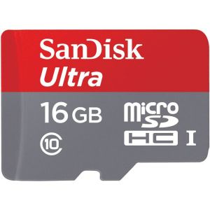  SanDisk 16GB Ultra UHS-I microSDHC Memory Card Class 10(SDSQUAR-016G-GN6MA) 